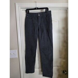 Eddie Bauer Womens Grey  Corduroy Pants Boyfriend Slim T 30x30